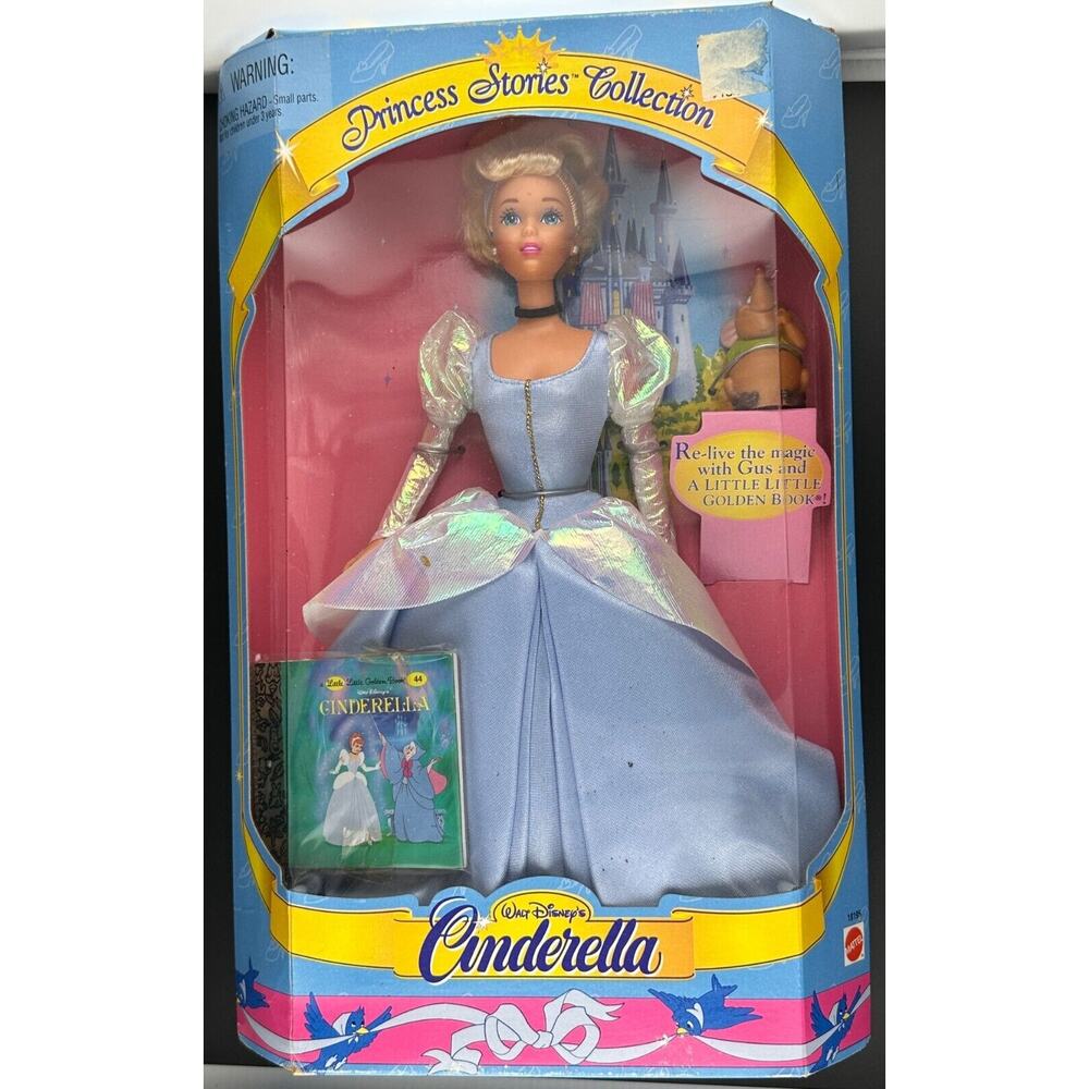Barbie Cinderella Princess Stories Collection Mattel Disney Doll golden book